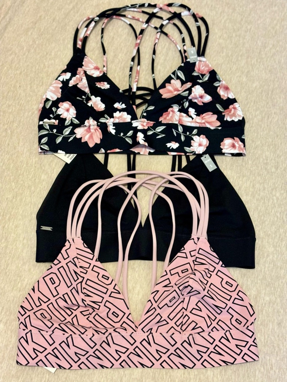 ❗️SALE✨PINK Victoria’s Secret Strappy Versatile Bralette✨ Each priced $14